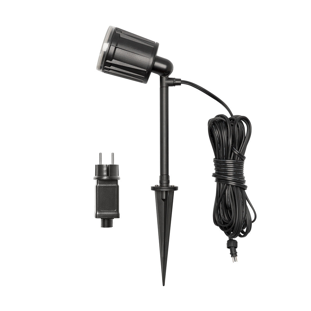 Konstsmide  High Power LED Erdspießleuchte 1flg. schwarz lackiertes Aluminium, Kunststoff