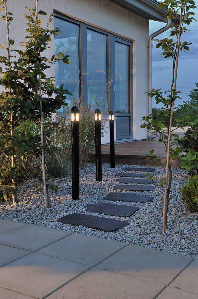 Konstsmide  Erdspießleuchten Set 3tlg. Kunststoff, schwarz, Acrylglas