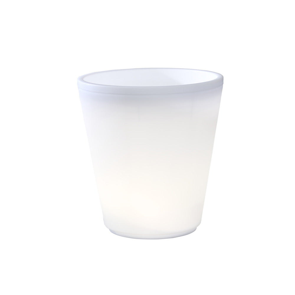 Konstsmide LED Blumenpflanzentopf Assisi groß, weiße LED, 12V