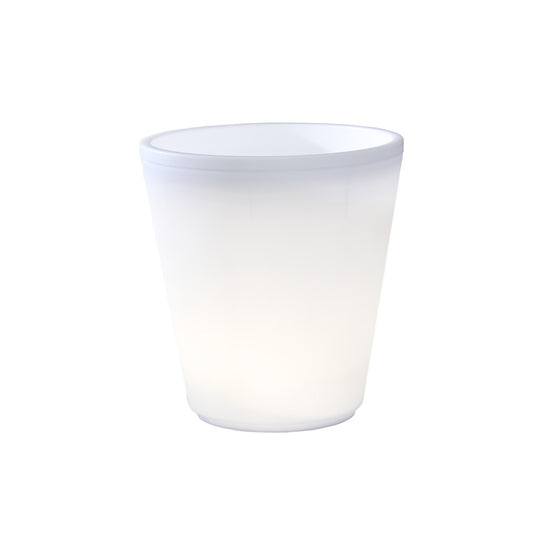 Konstsmide LED Blumenpflanzentopf Assisi groß, weiße LED, 12V