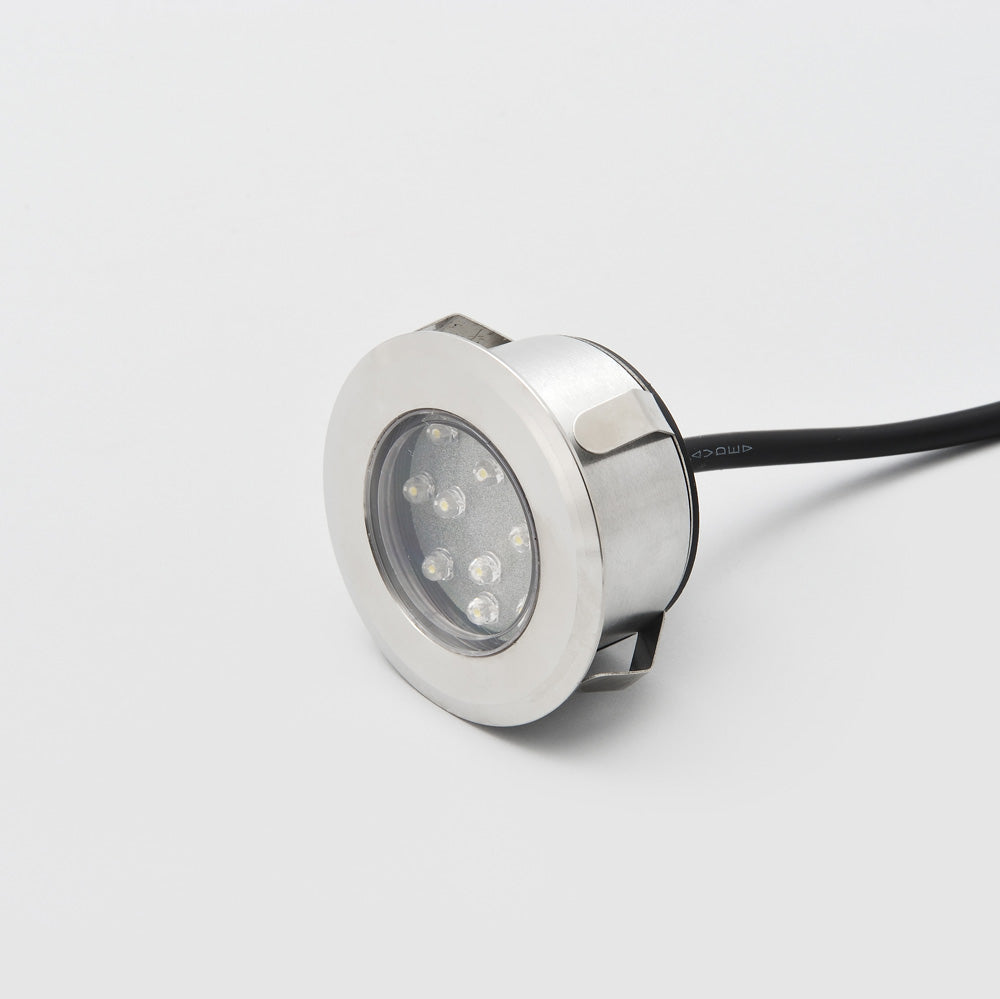 Konstsmide  Mini LED Bodenspots Set 3tlg. Edelstahl 304, klares Glas
