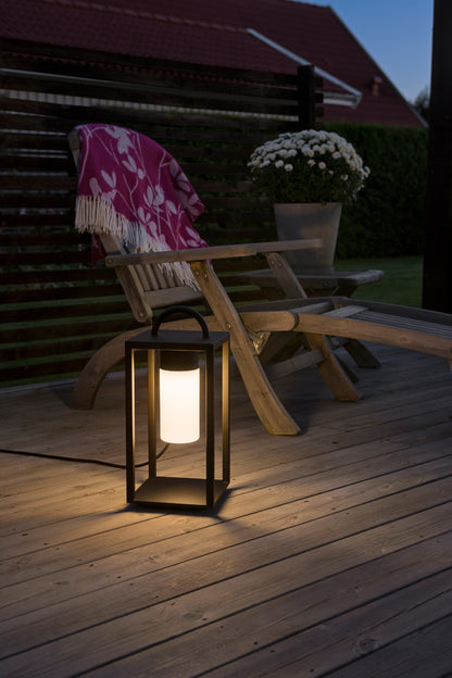 Konstsmide Bologna Boden Laterne High Power LED 7W schwarz