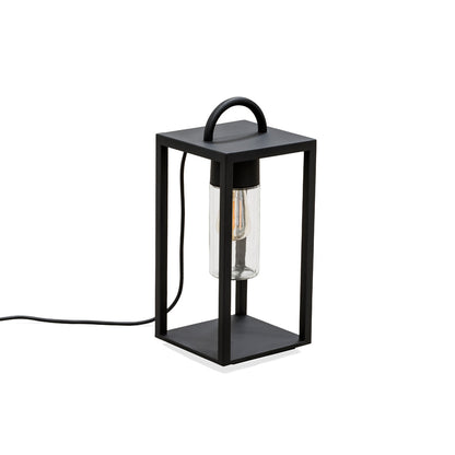 Konstsmide Bologna Bodenleuchte E27 230V schwarz, transp. Glas