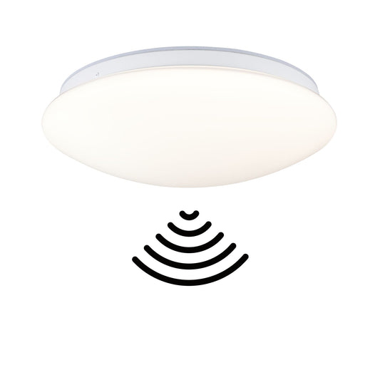 Paulmann LED Deckenleuchte Leonis Dämmerungsgesteuerter Bewegungsmelder (HF) IP44  3000 - 5700K 1750lm 230V 16,5W  Weiß