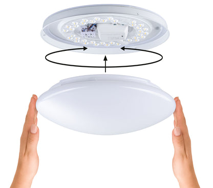 Paulmann LED Deckenleuchte Leonis Dämmerungsgesteuerter Bewegungsmelder (HF) IP44  3000 - 5700K 1750lm 230V 16,5W  Weiß
