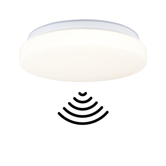 Paulmann LED Deckenleuchte  Dämmerungsgesteuerter Bewegungsmelder (HF) IP44  3000 - 5700K 1750lm 230V 16,5W  Weiß