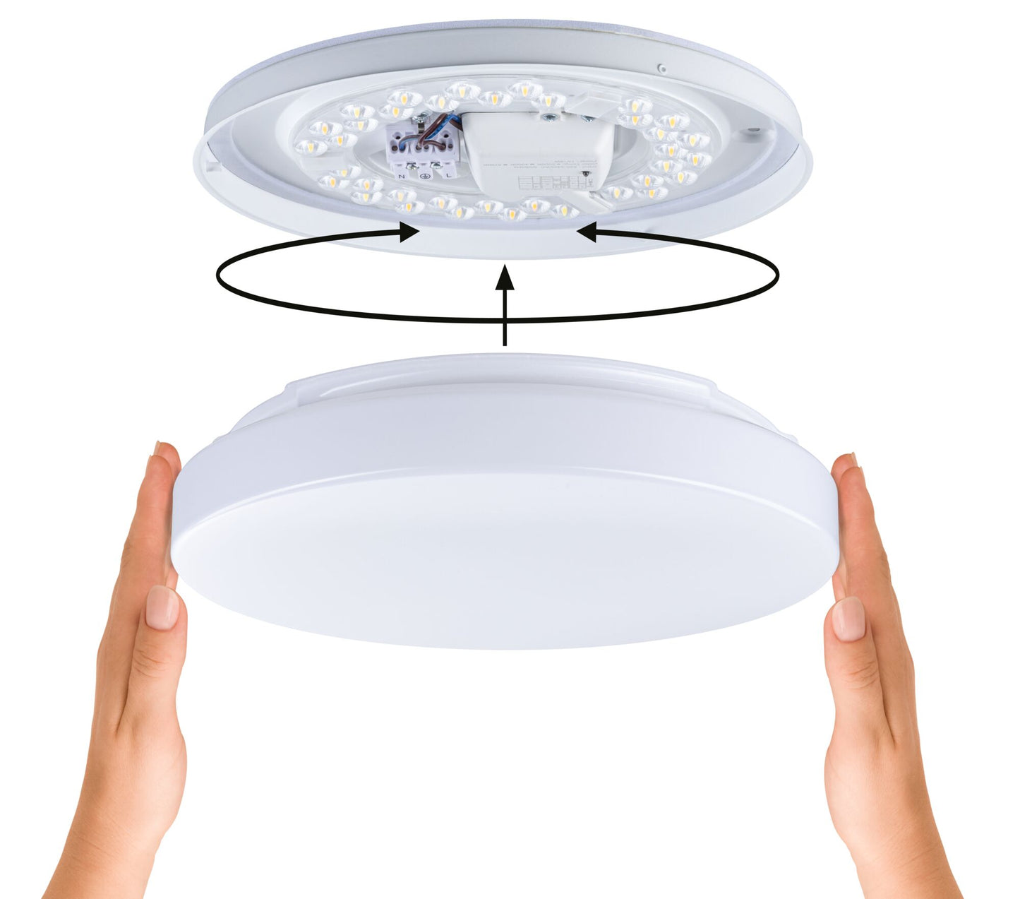 Paulmann LED Deckenleuchte  Dämmerungsgesteuerter Bewegungsmelder (HF) IP44  3000 - 5700K 1750lm 230V 16,5W  Weiß