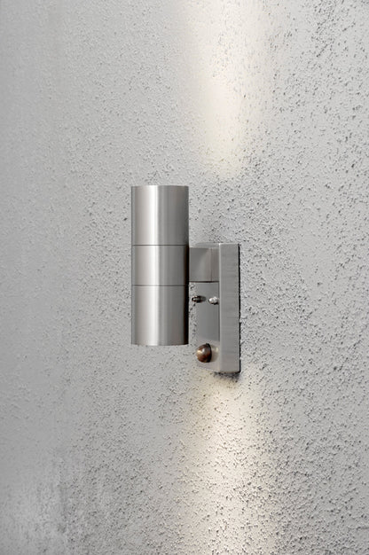 Konstsmide Halogenspot Modena Edelstahl, klares Glas, mit Sensor