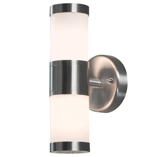 Konstsmide Halogenspot Modena Edelstahl, gefrostetes Glas