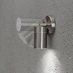 Konstsmide Halogenspot Modena Edelstahl, klares Glas