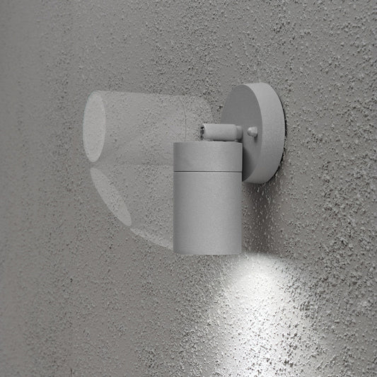 Konstsmide Halogenspot Modena grau, klares Glas