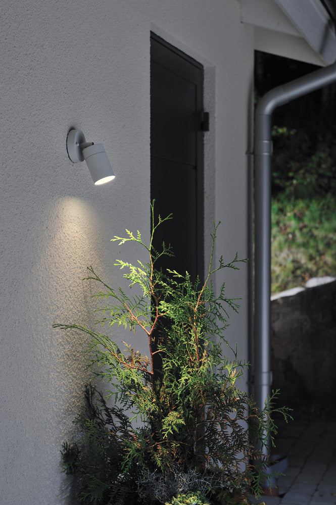 Konstsmide Halogenspot Modena grau, klares Glas