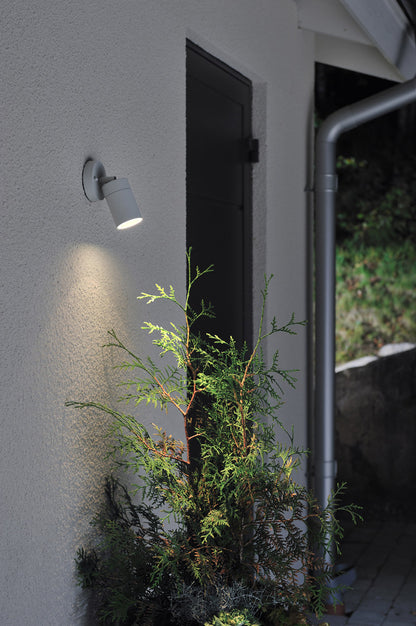Konstsmide Halogenspot Modena grau, klares Glas
