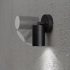 Konstsmide Halogenspot Modena matt schwarz, klares Glas