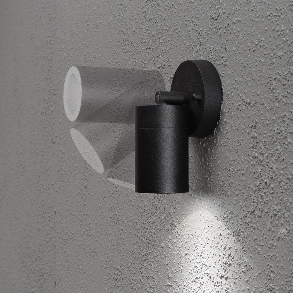 Konstsmide Halogenspot Modena matt schwarz, klares Glas