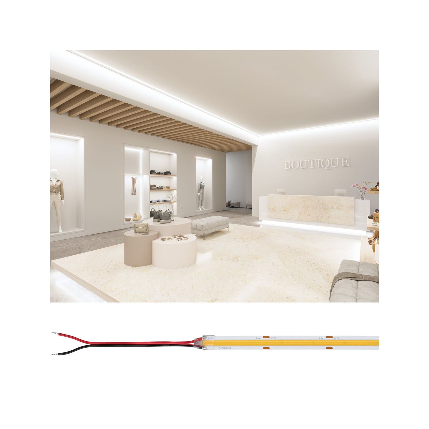 Paulmann Pro Strip LED Strip Silver P150 COB 830 5m   68W 1270lm/m 528 LEDs/m 3000K