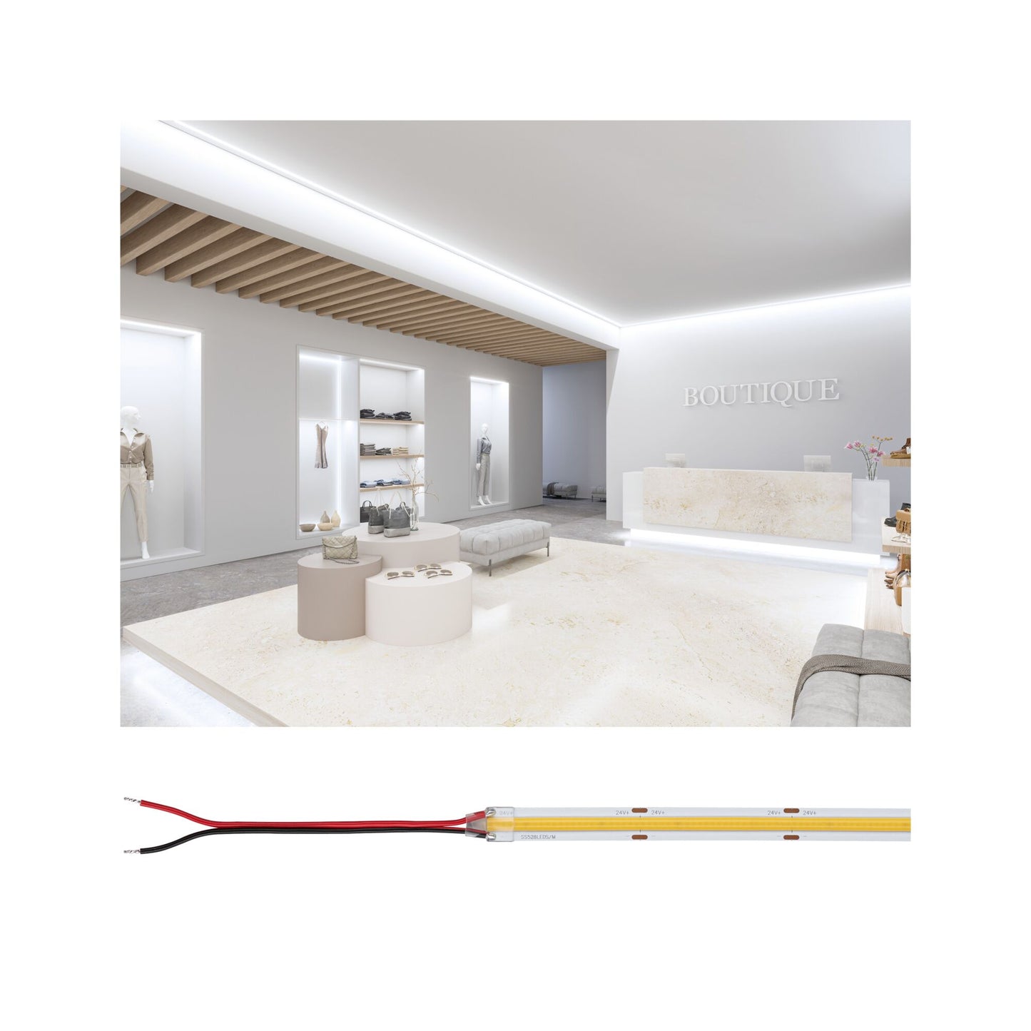 Paulmann Pro Strip LED Strip Silver P150 COB 840 5m   65W 1400lm/m 528 LEDs/m 4000K