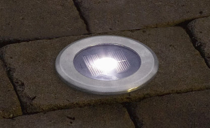 Konstsmide LED Solarbodeneinbaustrahler, Edelstahl, weiße LED