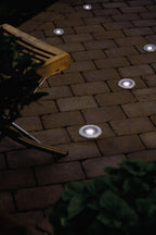 Konstsmide LED Solarbodeneinbaustrahler, Edelstahl, weiße LED
