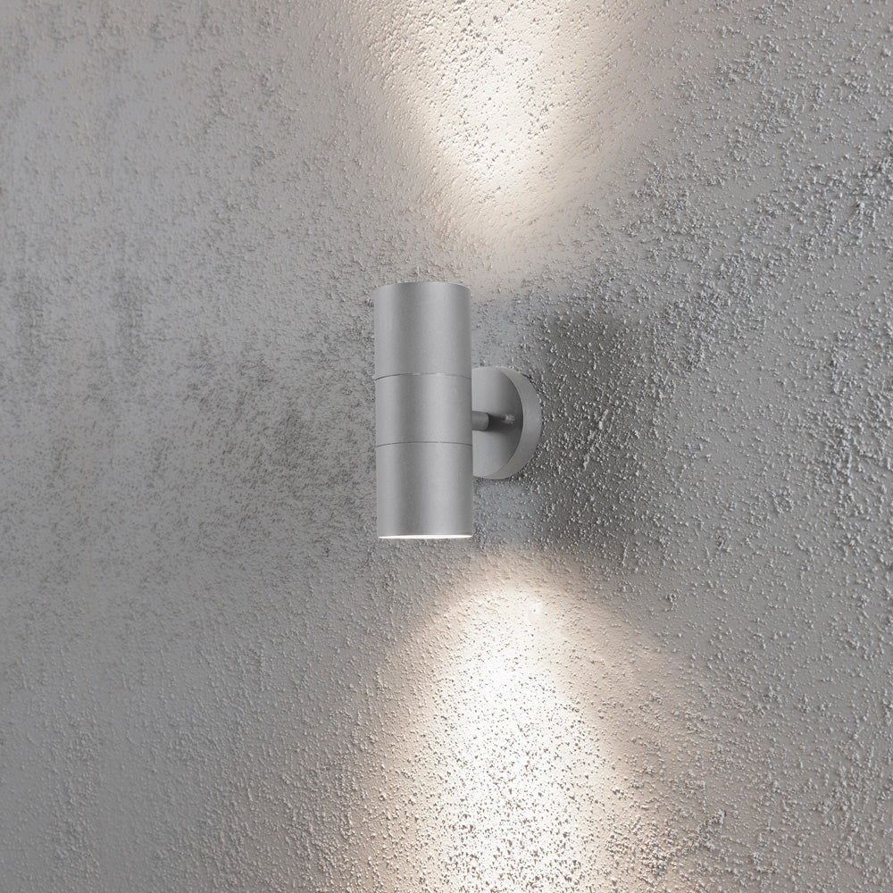 Konstsmide Halogenspot Modena Aluminium, grau, klares Glas