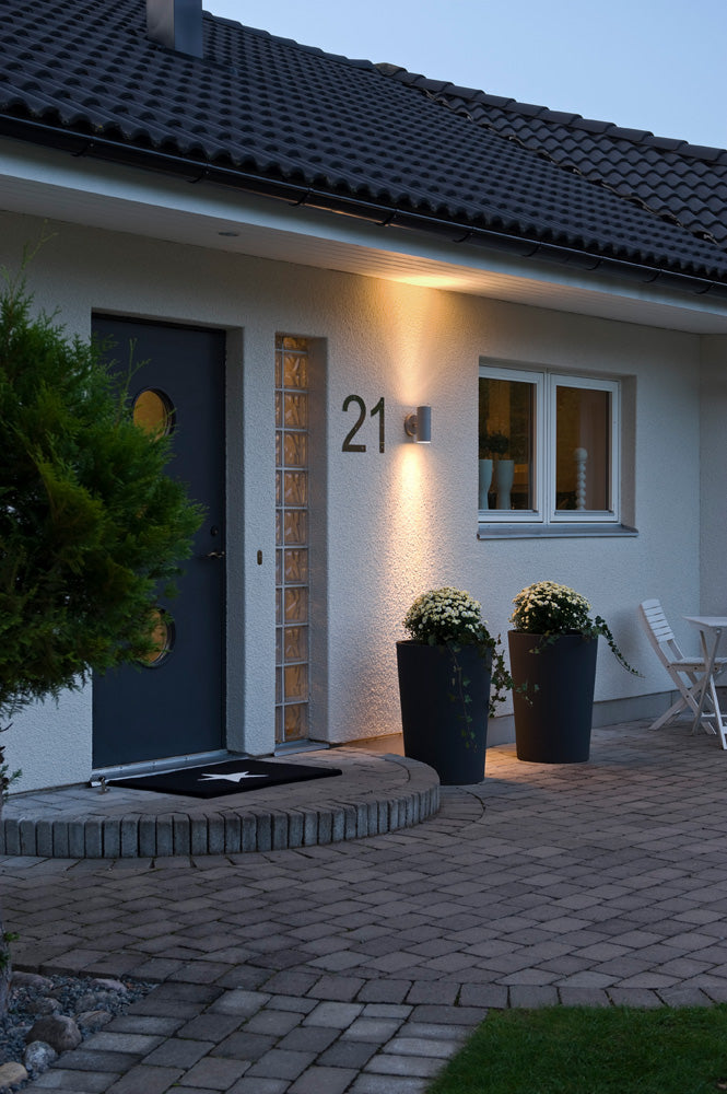 Konstsmide Halogenspot Modena Aluminium, grau, klares Glas