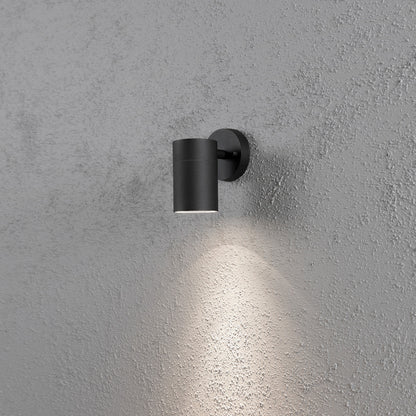Konstsmide Halogenspot Modena Aluminium, matt schwarz, klares Glas