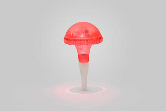 Konstsmide LED Solarleuchte Pilz rot, Kunststoff