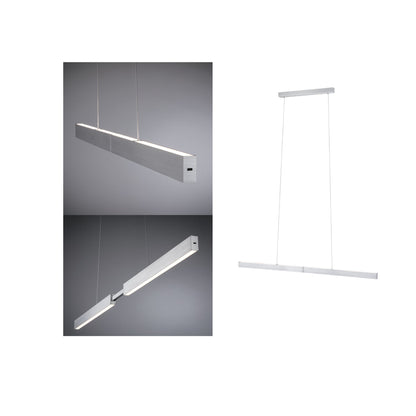 Paulmann LED Pendelleuchte Aptare Touchless Sensor    2700K 2050lm / 2050lm 2x16,5W Alu gebürstet dimmbar