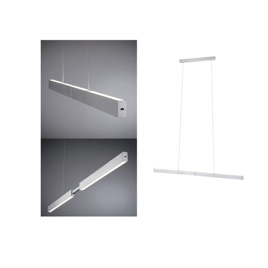 Paulmann LED Pendelleuchte Aptare Touchless Sensor    2700K 2050lm / 2050lm 2x16,5W Alu gebürstet dimmbar