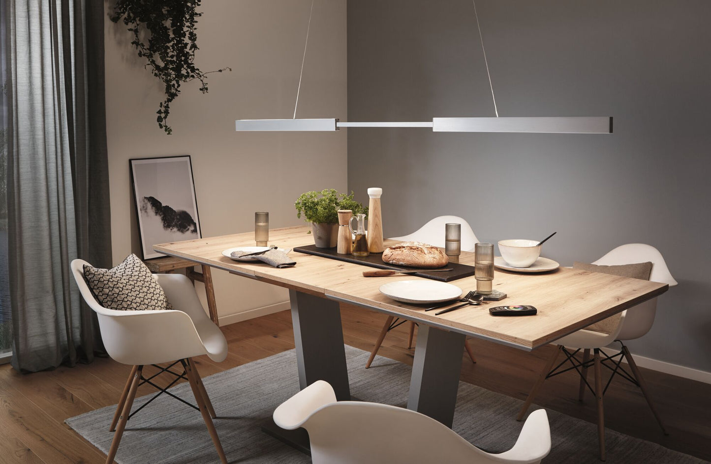 Paulmann LED Pendelleuchte Aptare Touchless Sensor    2700K 2050lm / 2050lm 2x16,5W Alu gebürstet dimmbar