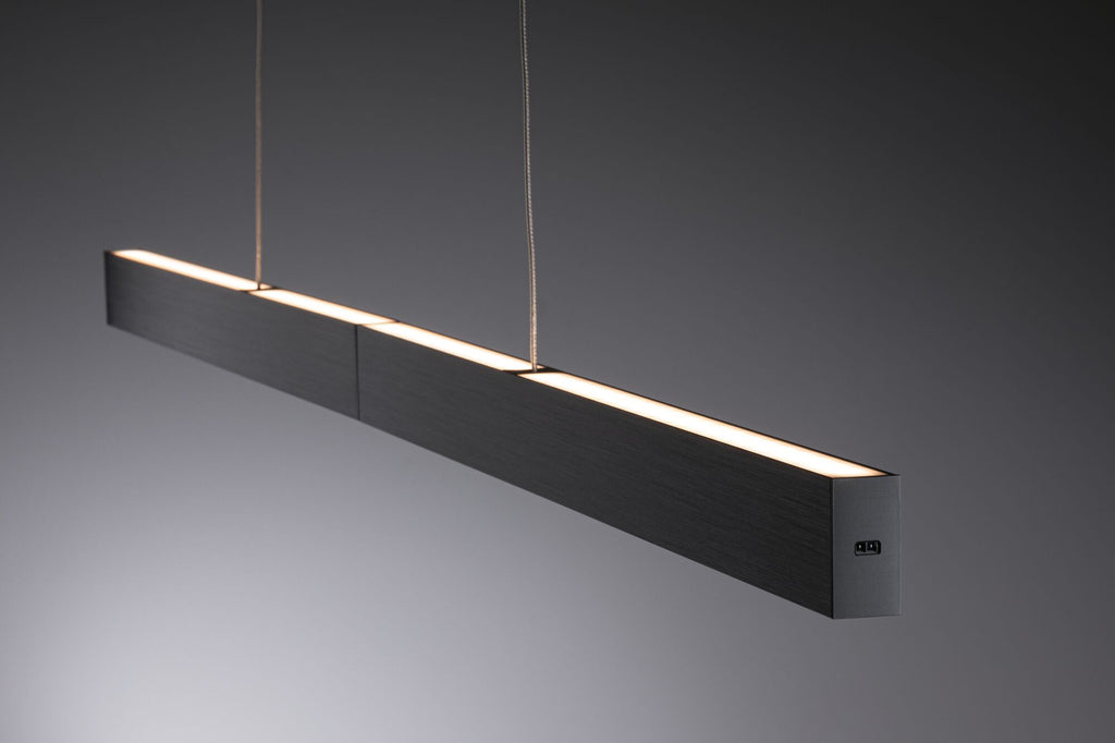 Paulmann LED Pendelleuchte Aptare Touchless Sensor    2700K 2050lm / 2050lm 2x16,5W Schwarz gebürstet dimmbar