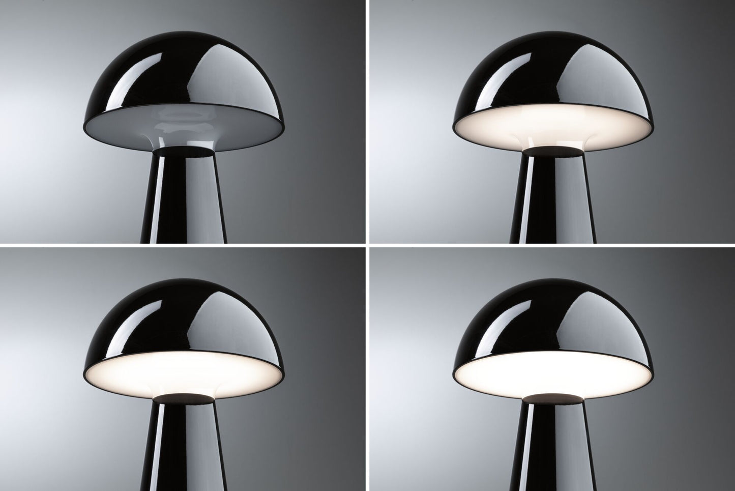 Paulmann Akkuleuchte Onzo 3-Step-Dim  IP44 dimmbar 2700K Schwarz