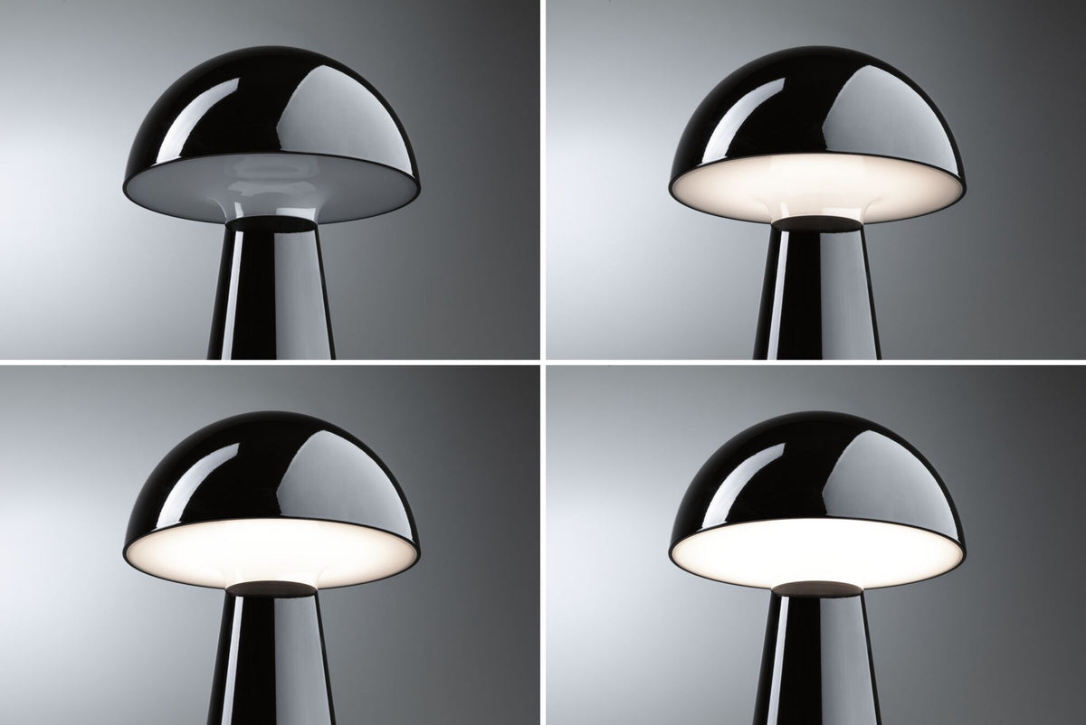 Paulmann Akkuleuchte Onzo 3-Step-Dim  IP44 dimmbar 2700K Schwarz