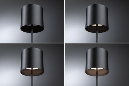 Paulmann Akkuleuchte Tuni IP44 dimmbar 2700K Schwarz matt