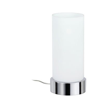 Paulmann Table&Desk Pinja Tischleuchte max.1x40W E14 Chrom/Opal 230V Metall/Glas