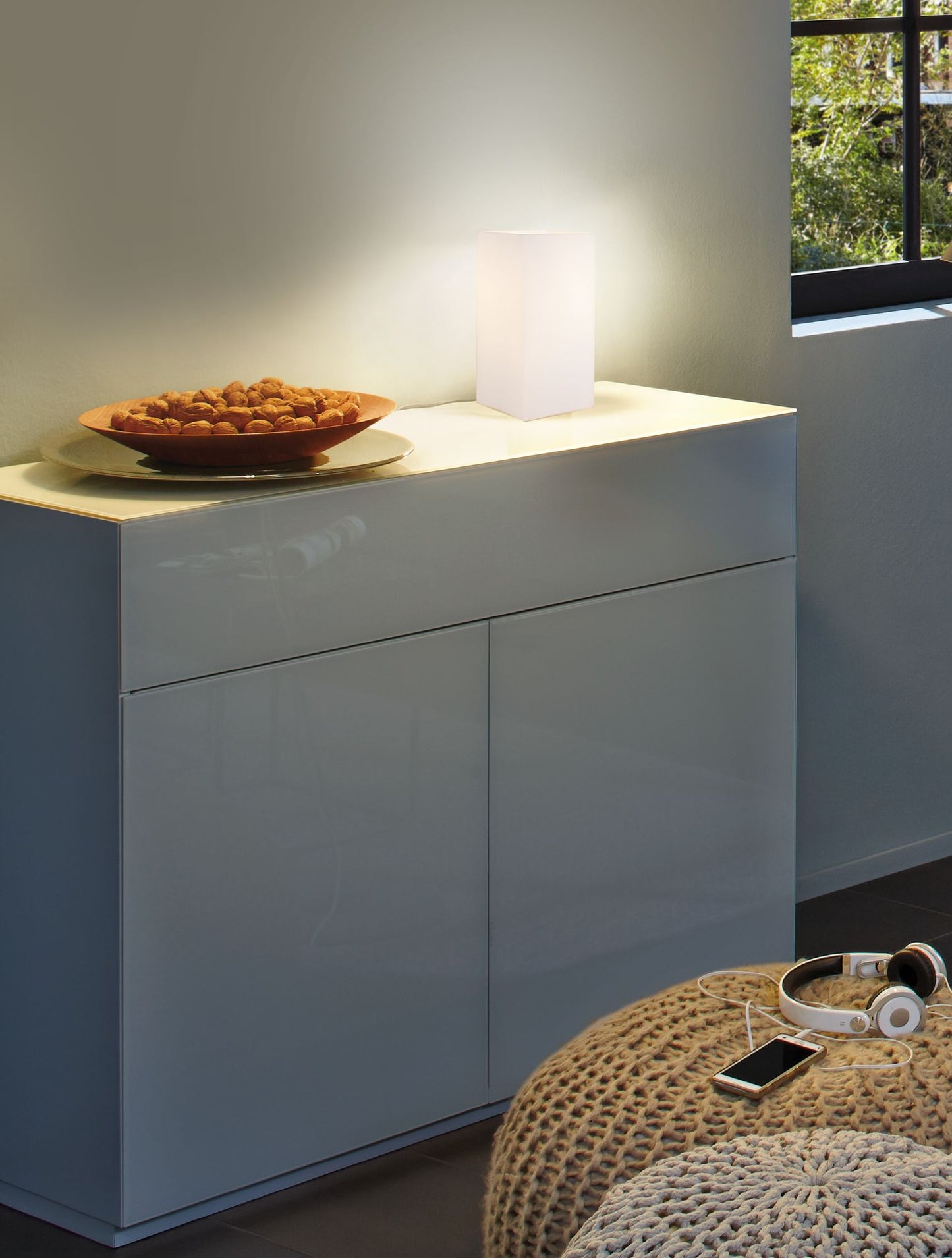 Paulmann Table&Desk Vilma Tischleuchte max.1x40W E14 Opal 230V Glas