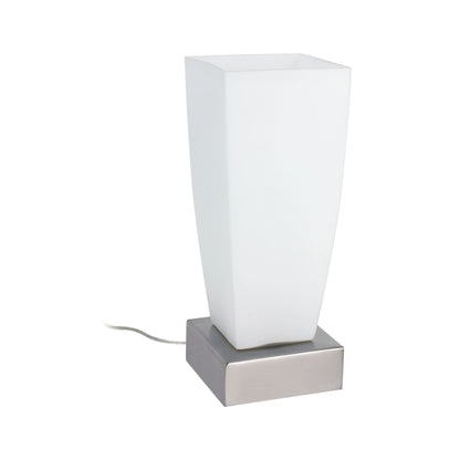 Paulmann Table&Desk Jenni Tischleuchte max.1x40W E14 Nickel sat/Opal 230V Metall/Glas