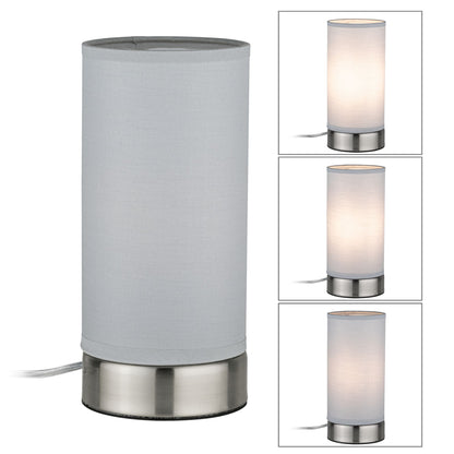 Paulmann Pia Tischleuchte max.1x25W E14 Weiß/Eisen geb 230V Metall/Stoff