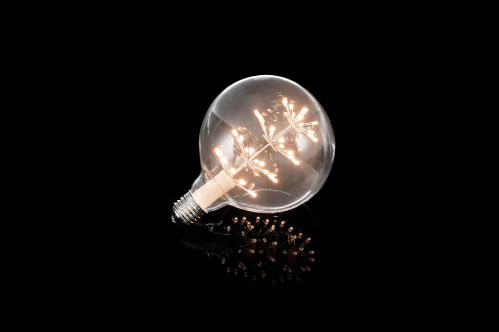 Konstsmide LED Leuchtm.Schneeflocke E27, klar, 2,2W, 279 Lumen, 2100K