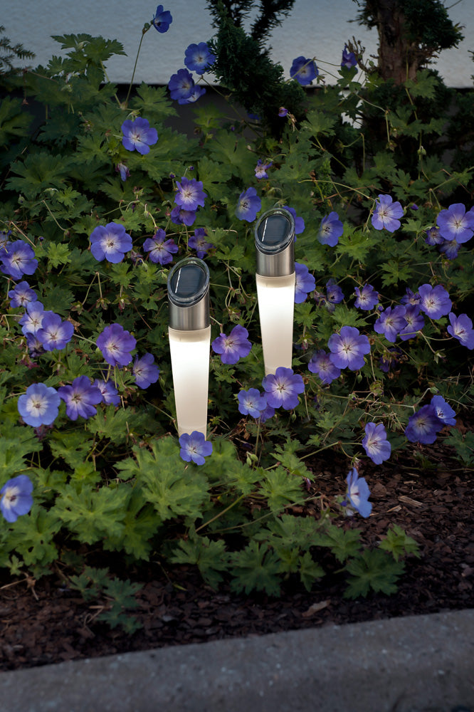 Konstsmide Assisi Solarleuchte 2er Set LED weiss/RGB