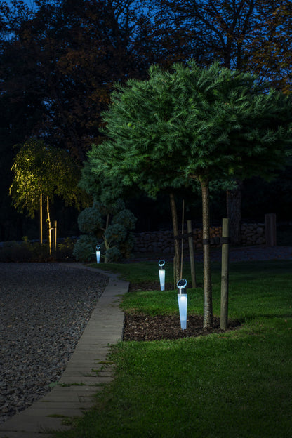 Konstsmide Assisi Solarleuchte 2er Set LED weiss/RGB