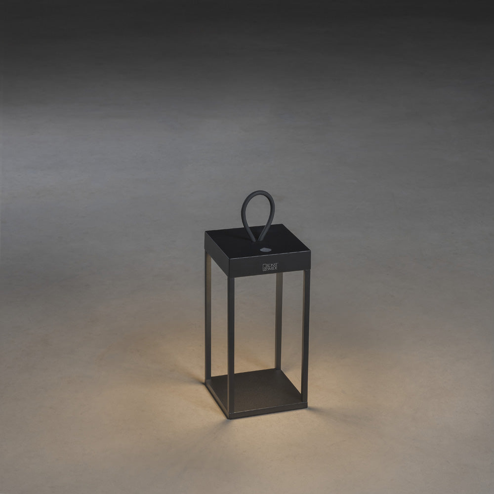 Konstsmide Ravello LED USB-Latene klein schwarz, dimmbar