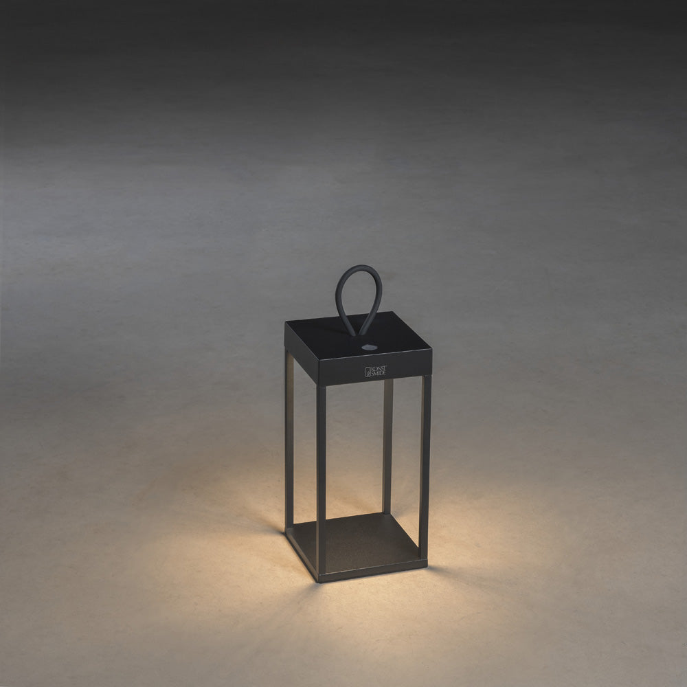 Konstsmide Ravello LED USB-Latene klein schwarz, dimmbar