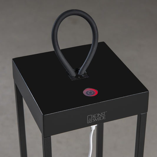 Konstsmide Ravello LED USB-Latene klein schwarz, dimmbar