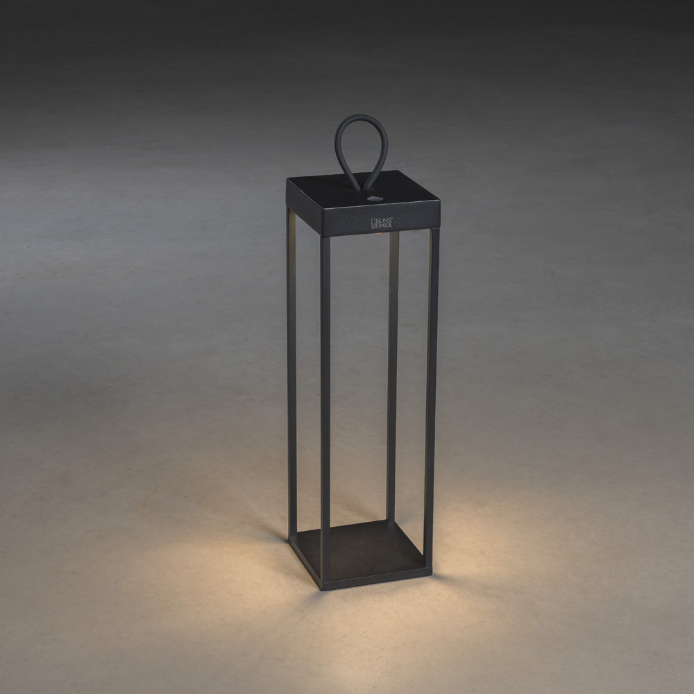 Konstsmide Ravello LED USB-Latene gross schwarz, dimmbar