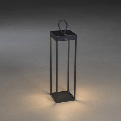 Konstsmide Ravello LED USB-Latene gross schwarz, dimmbar