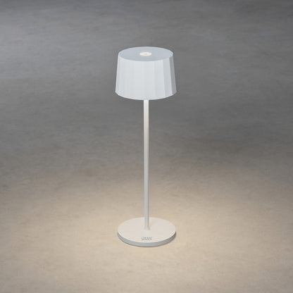 Konstsmide Positano LED USB-Tischleuchte weiss, Farbtemperatur, dimm