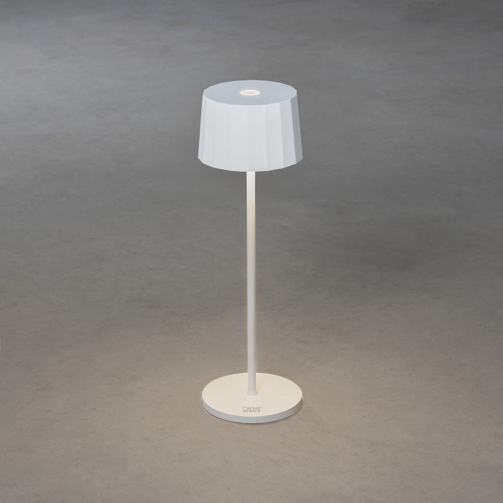 Konstsmide Positano LED USB-Tischleuchte weiss, Farbtemperatur, dimm