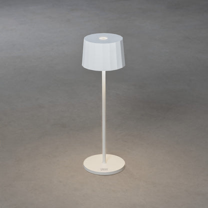 Konstsmide Positano LED USB-Tischleuchte weiss, Farbtemperatur, dimm