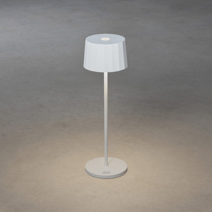 Konstsmide Positano LED USB-Tischleuchte weiss, Farbtemperatur, dimm